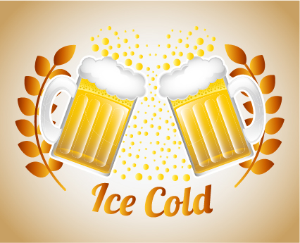 Beer stickers creative design material 06