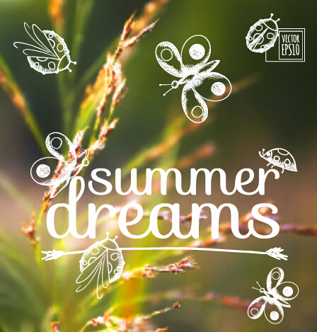 summer travel creative background 05 Blurred summer travel creative background 05