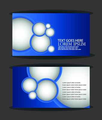 style business cards business blue 