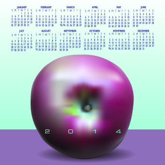 Calendar 2014 vector huge collection 110