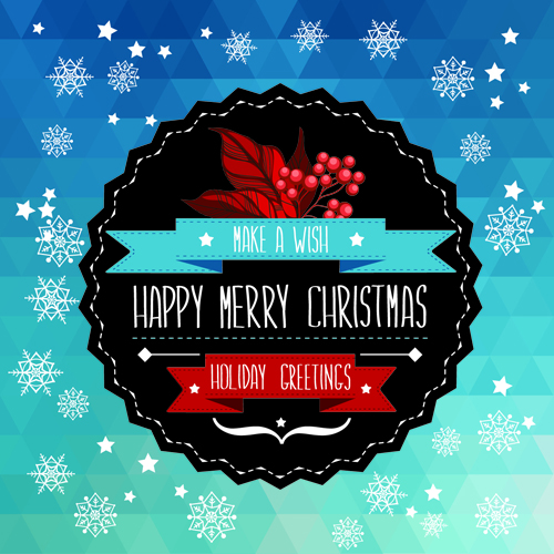 Christmas labels frame vector background 05