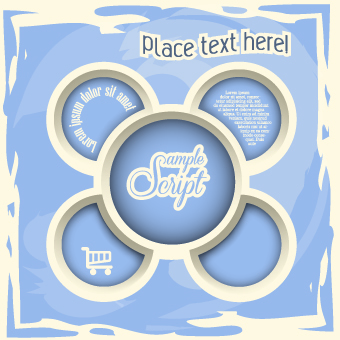 Creative Retro Infographic design vector 04