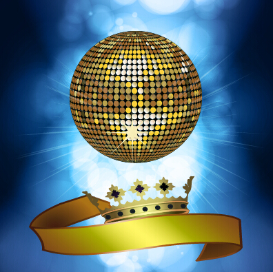 Disco night party neon background vector 12