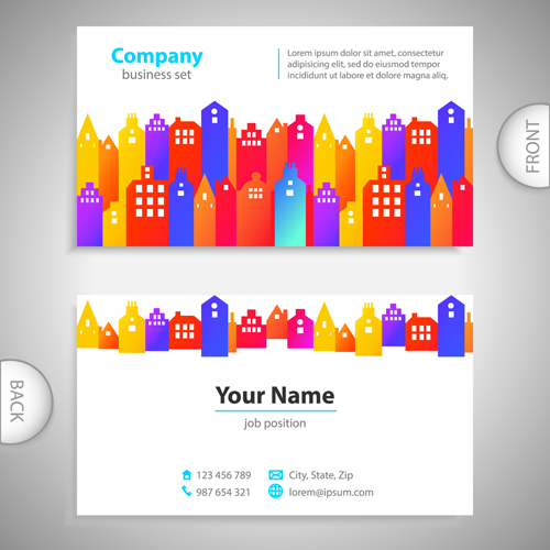 template front Excellent cards business cards business 