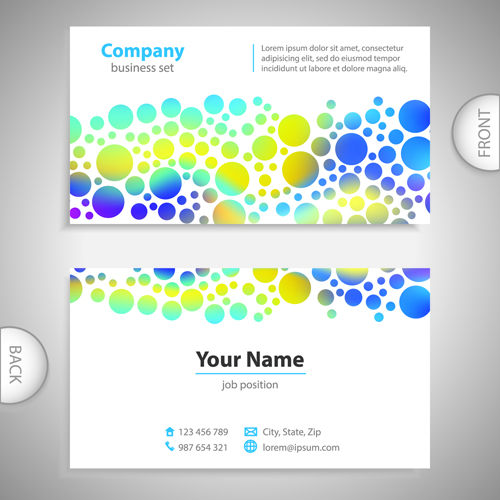 front Excellent cards business cards business back 