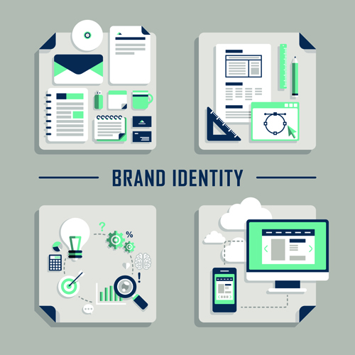 Flat infographics icons creative vector 02