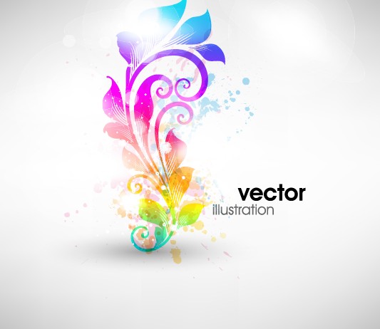 Set of Floral Ornament vector Illustration 05
