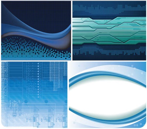 Tech Blue Backgrounds vector Tech Blue Backgrounds vector