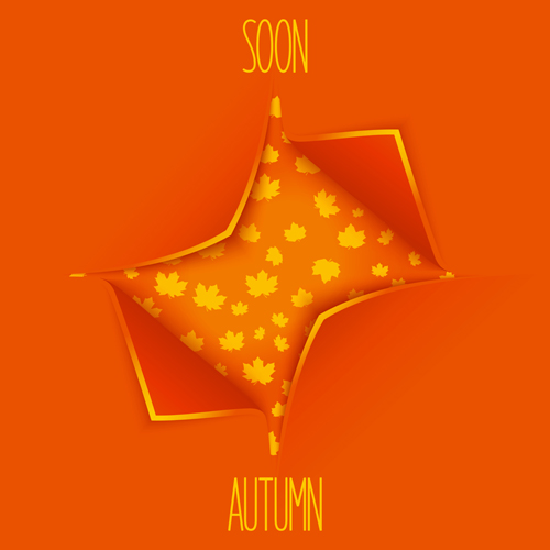 Incision paper autumn background art vecotr 04 Incision paper autumn background art vecotr 04