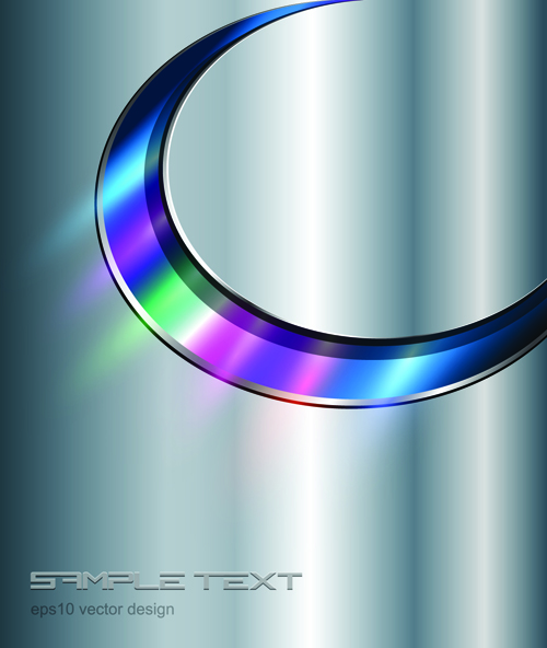 Shiny Metal vector Backgrounds set 03