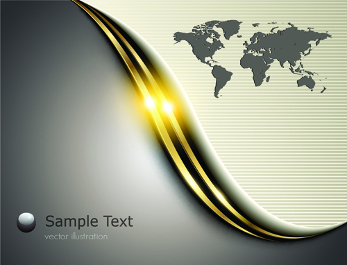 Shiny Metal vector Backgrounds set 04