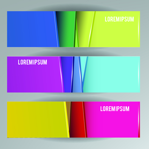 Modern business banner vector material 01