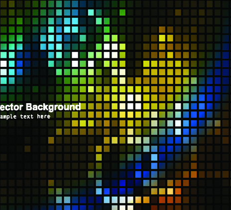 Elements of Abstract mosaics background vector 04