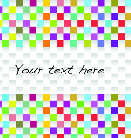 Elements of Abstract mosaics background vector 06