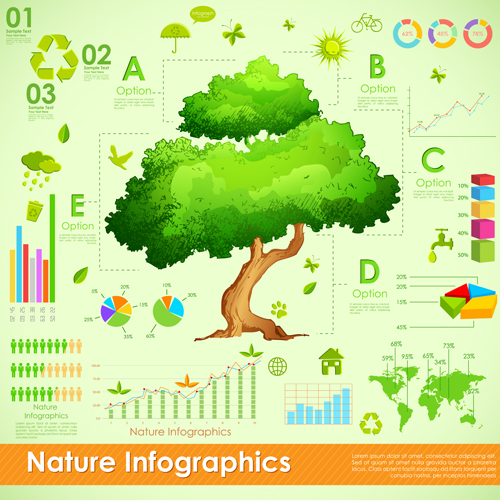 style nature infographics infographic 