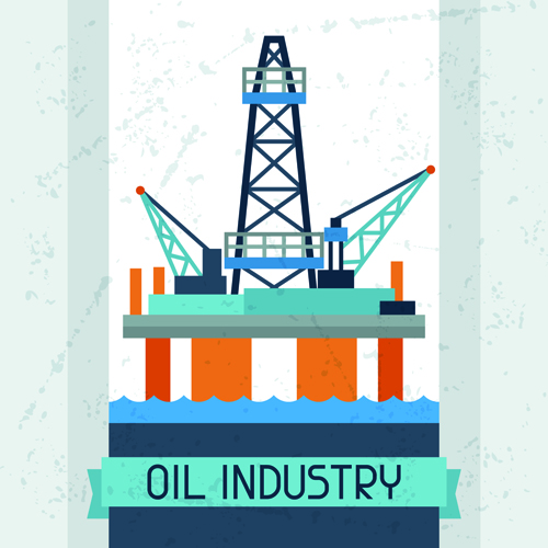 oil industry grunge elements background 