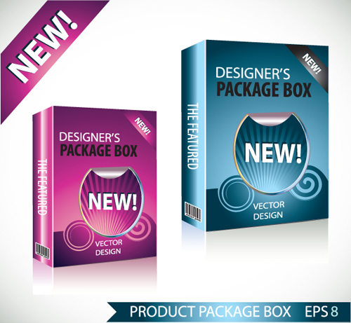 New Product Packaging Boxes design vector 03