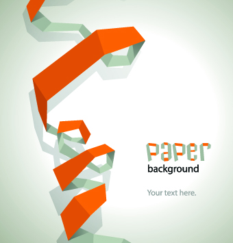 Color paper ribbon background graphic 03