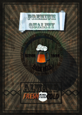 Retro cafe and restaurant menu 03