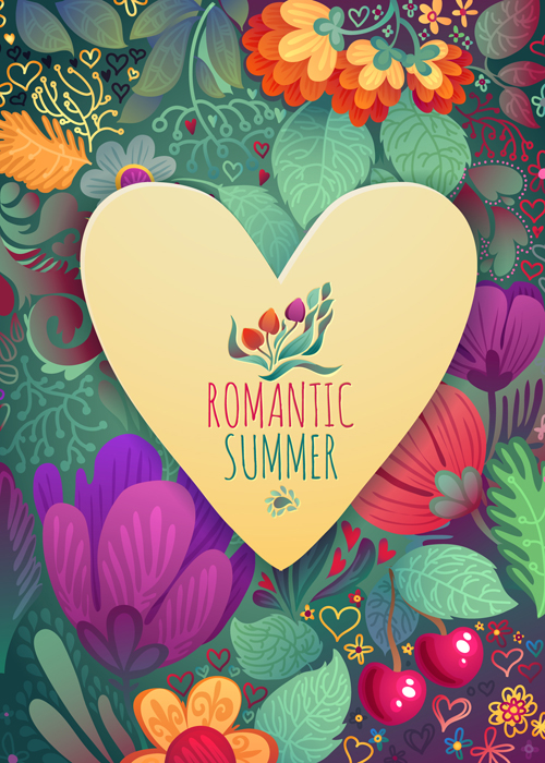 summer romantic cards 