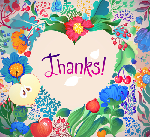 Romantic summer floral cards design vector 04