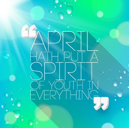 Shiny spring elements vector background set 06