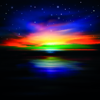 vector graphics sunset beautiful background vector background 