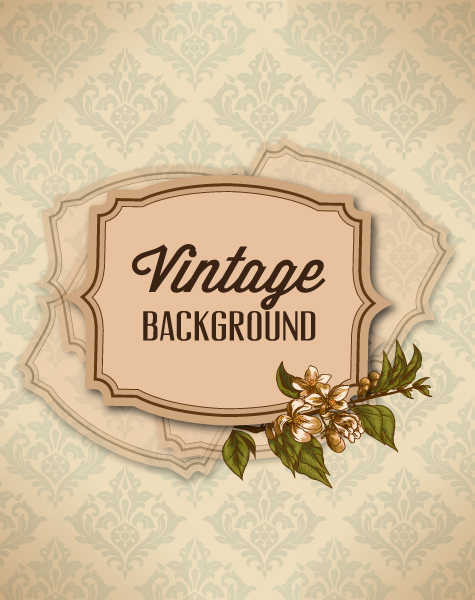 Huge collection of Vintage background vector 08
