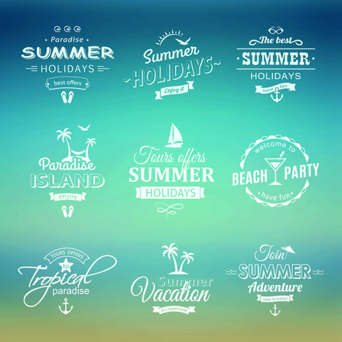 summer labels label holiday 