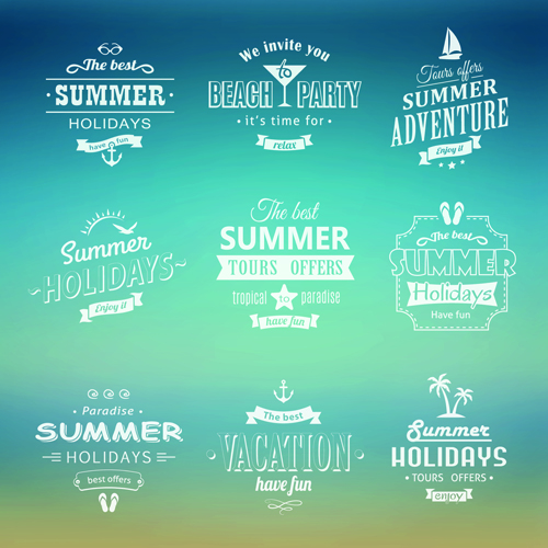 summer labels label holiday 