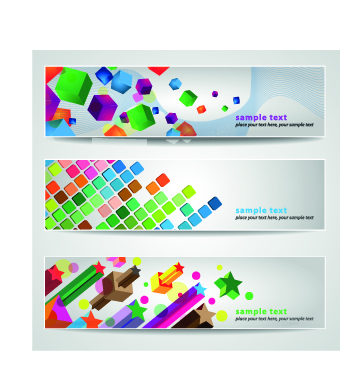 Classic banner design vector 01