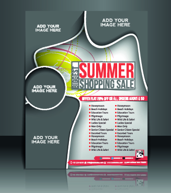 Business flyer and brochure cover design vector 19