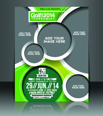 Business flyer and brochure cover design vector 02
