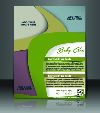 Business flyer and brochure cover design vector 03