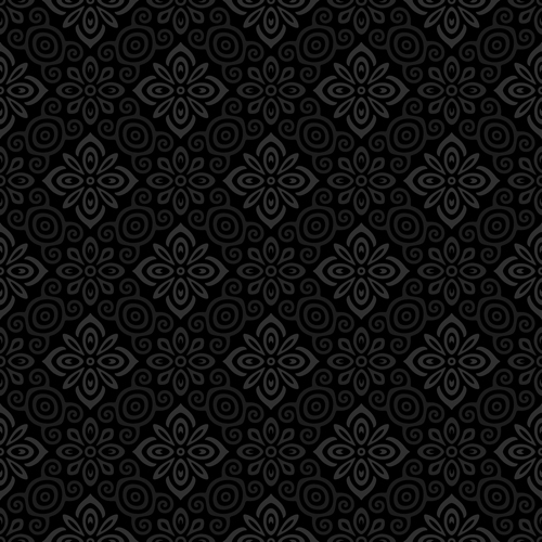 seamless pattern vector pattern ornate dark 