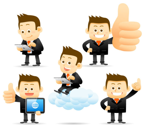 Different profession people vector set 04