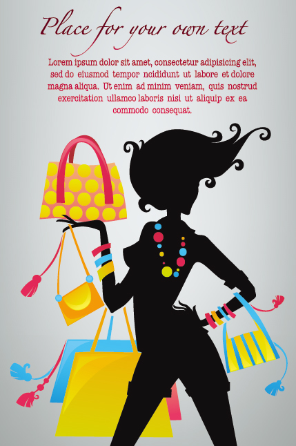 free vector Fashion Belle Silhouettes 04