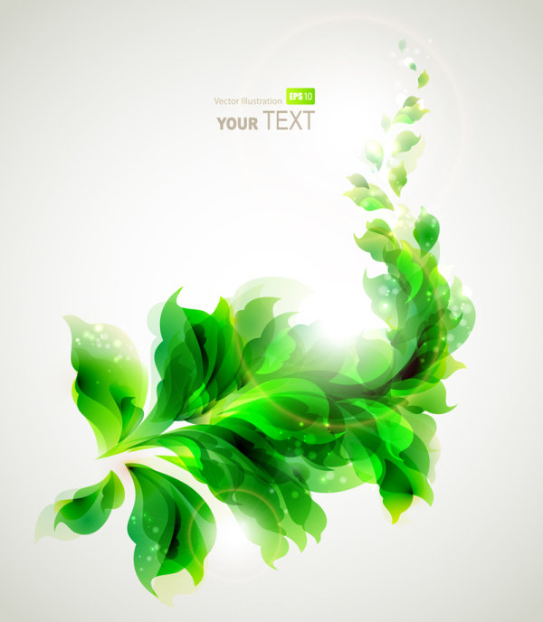 free vector Halation with Flowers background 04