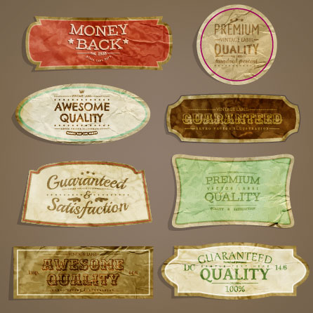 European style Exquisite Retro Label 02 free vector