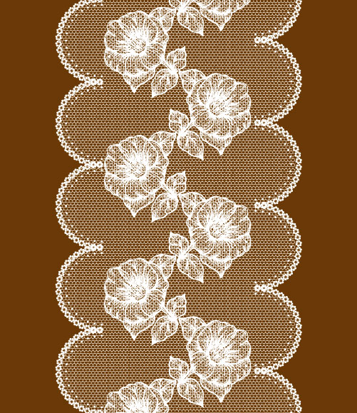 Set of Old lace vector background art 03