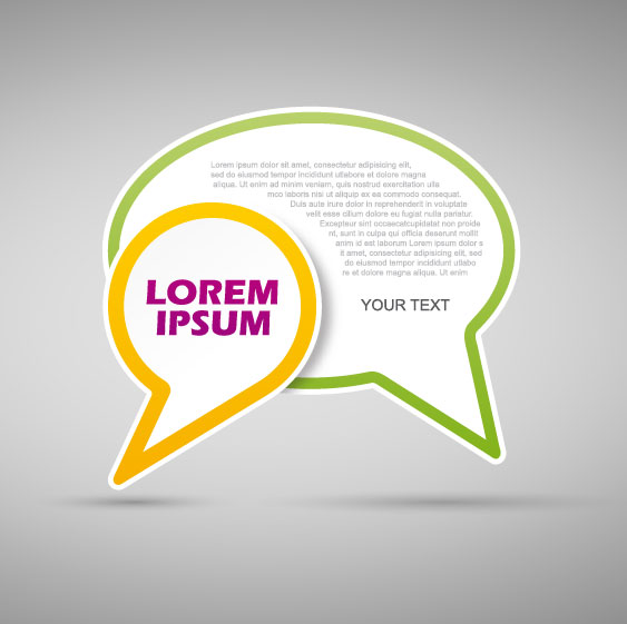 You text of the cloud template vector 01