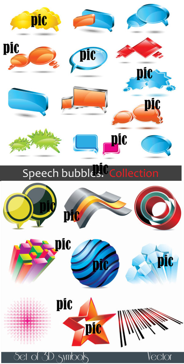 3D icon vector vector