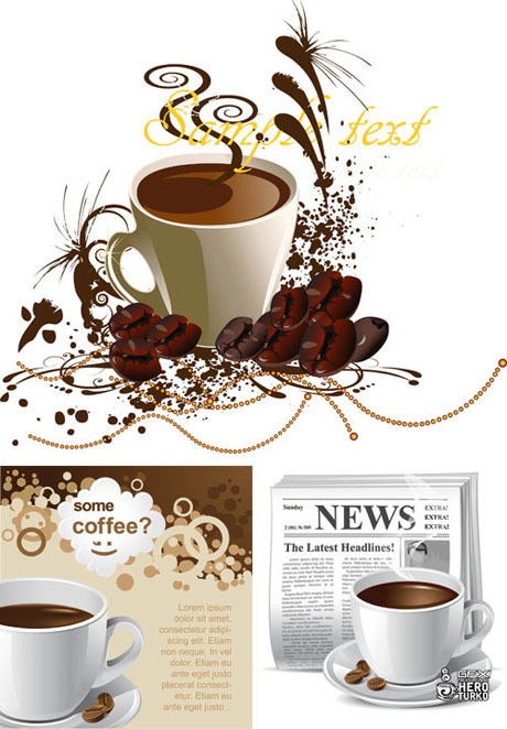 Shannon newspapers coffee cup coffee beans coffee 