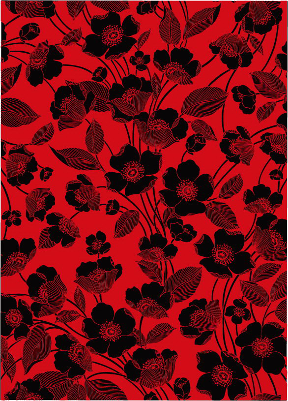 Shiny lines of flowers backgrounds vector graphic