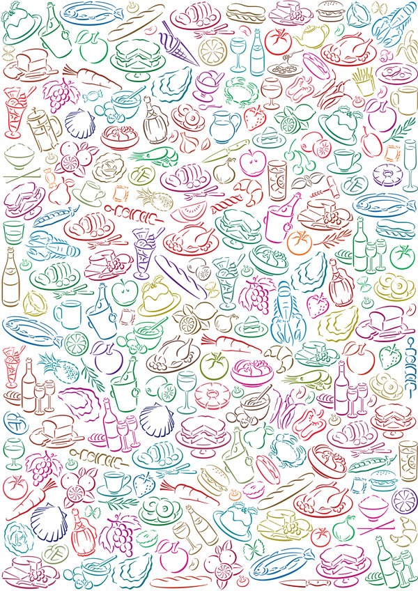 Lovely diet background art