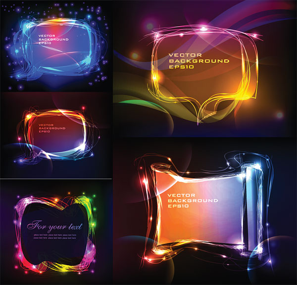 Cool glare dialog vector