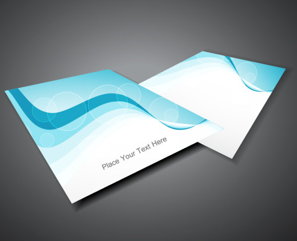 Business form cover vector material set 05