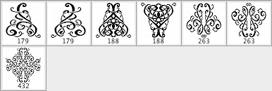 Ornamental Vintage Brush Set 1 Photoshop Brushes