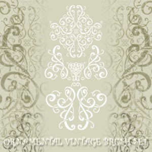 Ornamental Vintage Brush Set 1 Photoshop Brushes