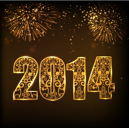 Set of 2014 creative design vector 01